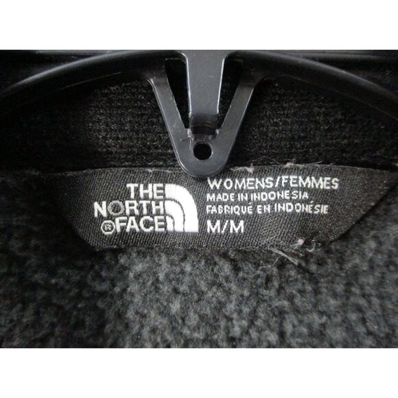 The North Face Womens Full-Zip Heathered Fleece Jacket Size - M Gray Polyester - Picture 3 of 8